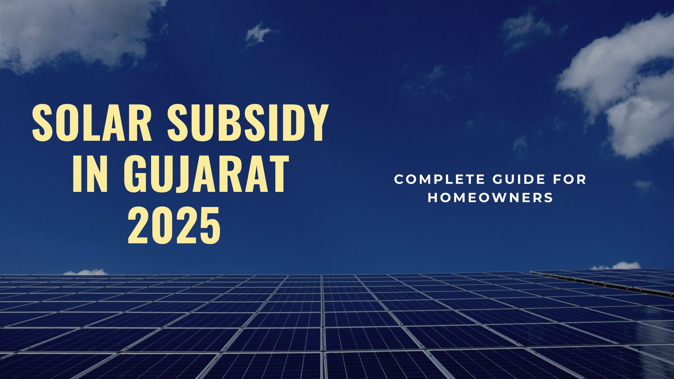 Solar Subsidy in Gujarat 2025